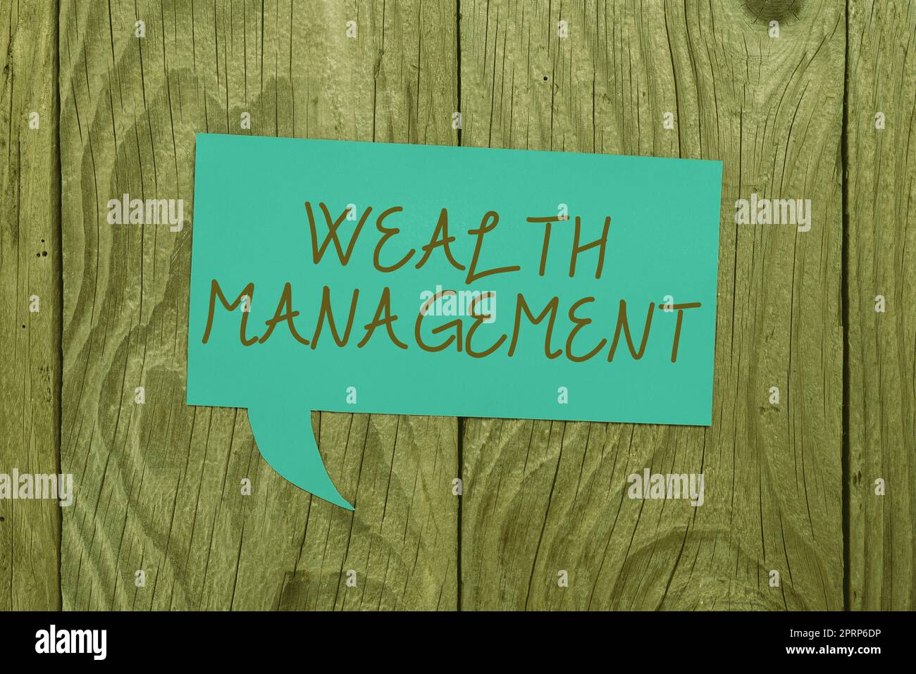 Handwriting text Wealth ManagementSustain and grow long term prosperity Financial care. Business overview Sustain and grow long term prosperity Financial care Stock Photo