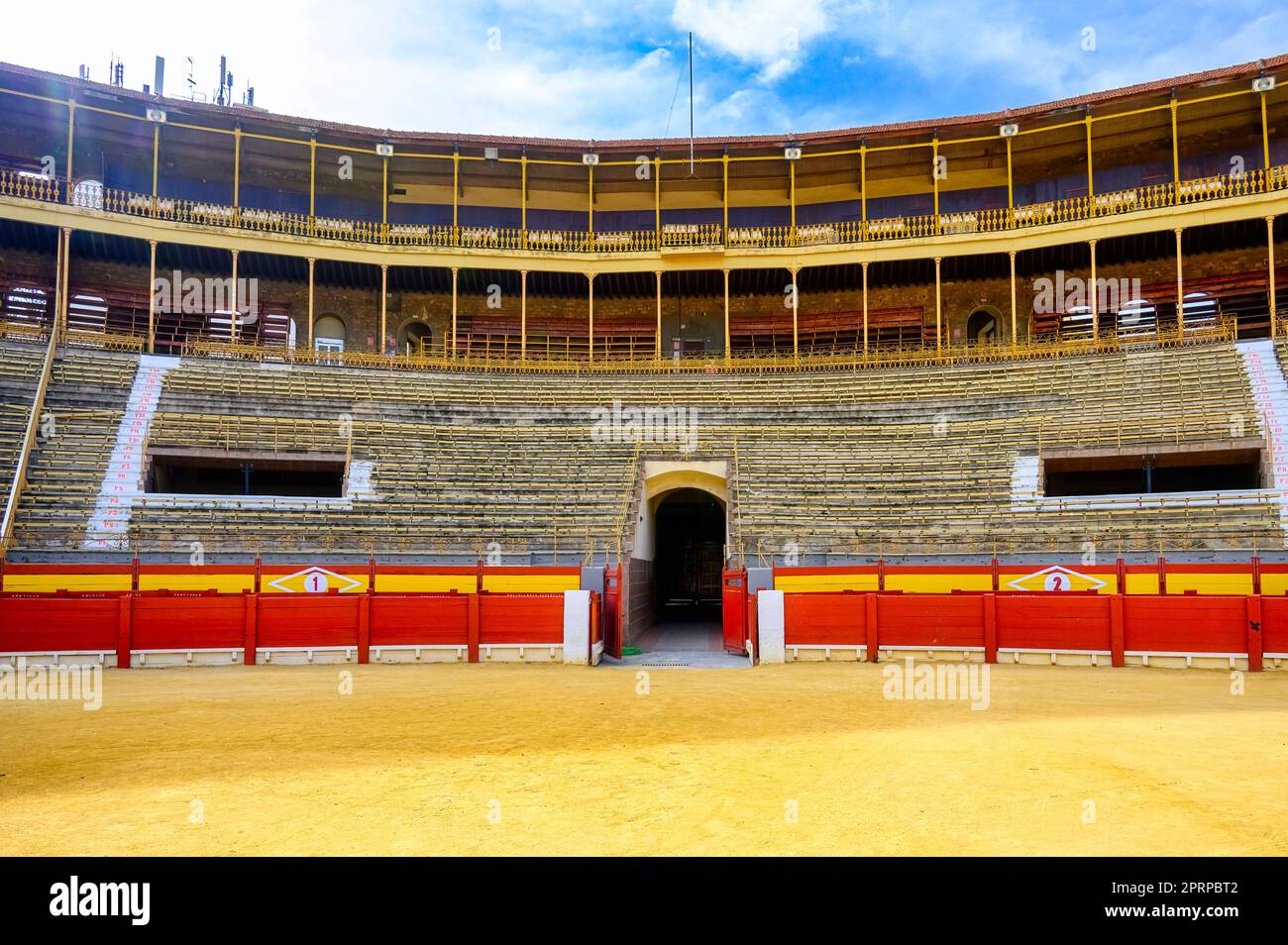 Bullfighting Building Alicante, Spain, Bullfighting Museum, and surrounding areas Stock Photo ...