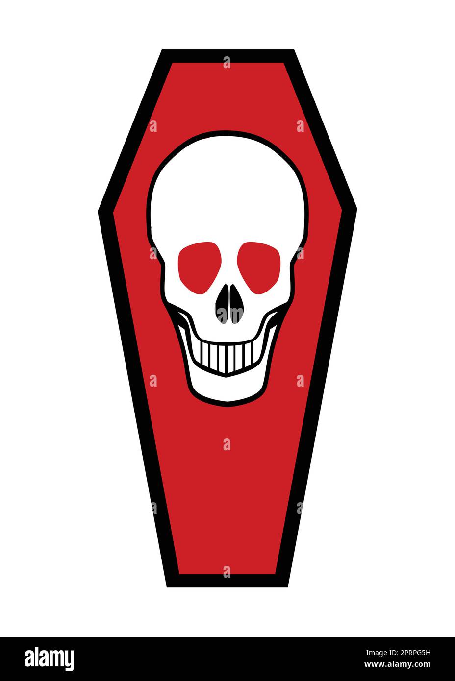 Skeleton in coffin Stock Vector Images Alamy