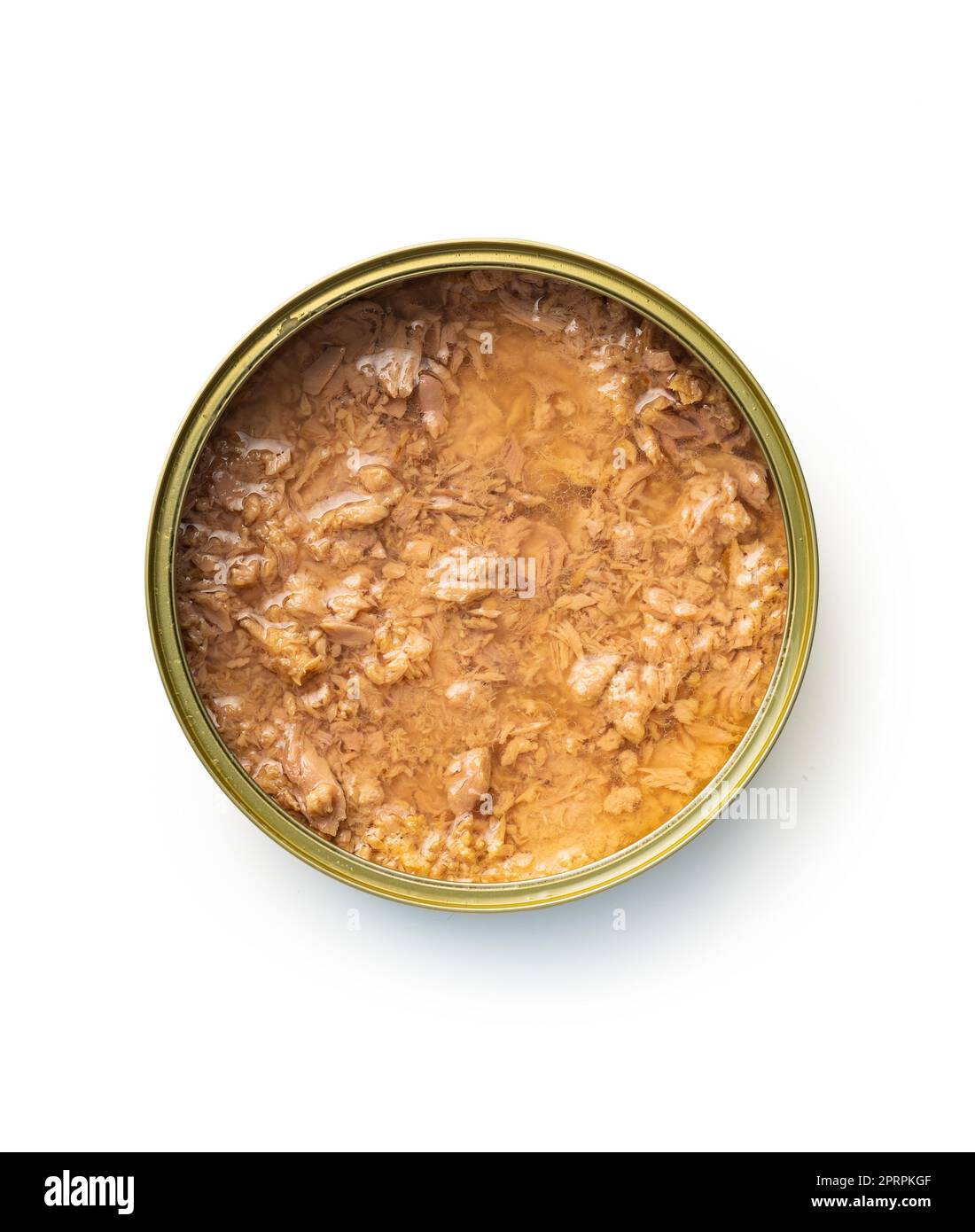 Canned tuna fish in can isolated on white background Stock Photo Alamy