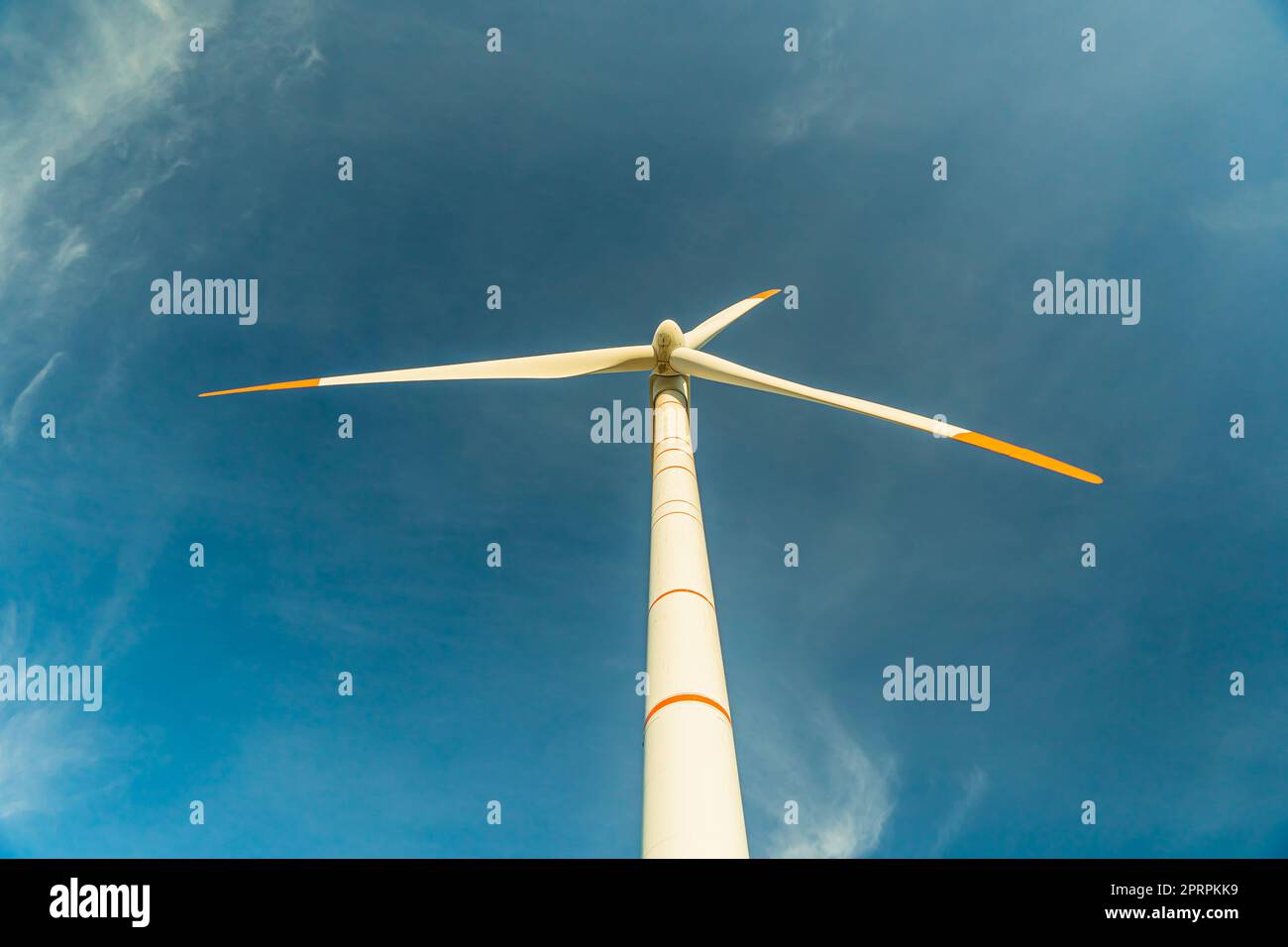 Green energy on wind turbines and wind turbines. Alternative energy