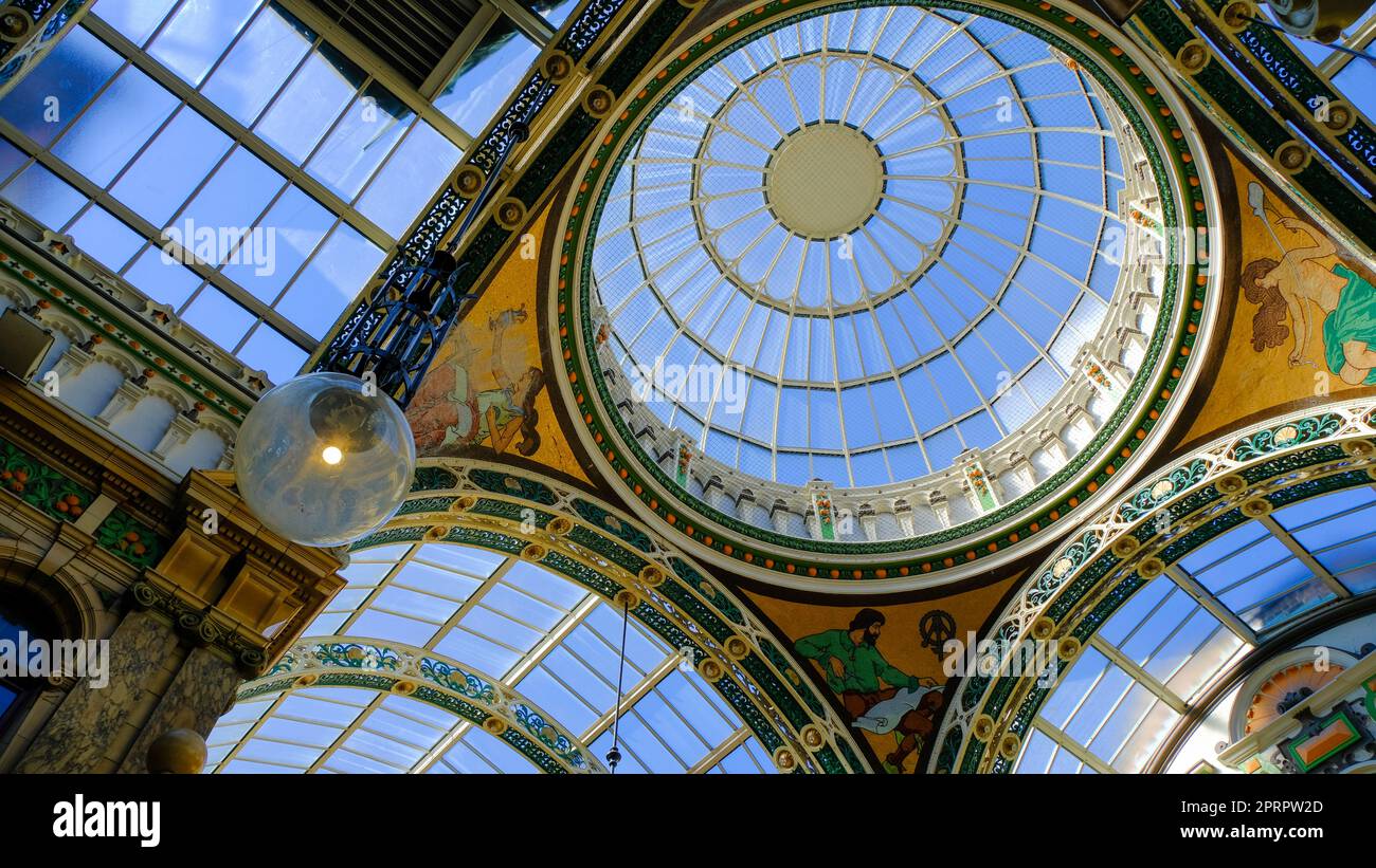 Victoria Quater is a high-end shopping mall in Leeds, United Kingdom Stock Photo