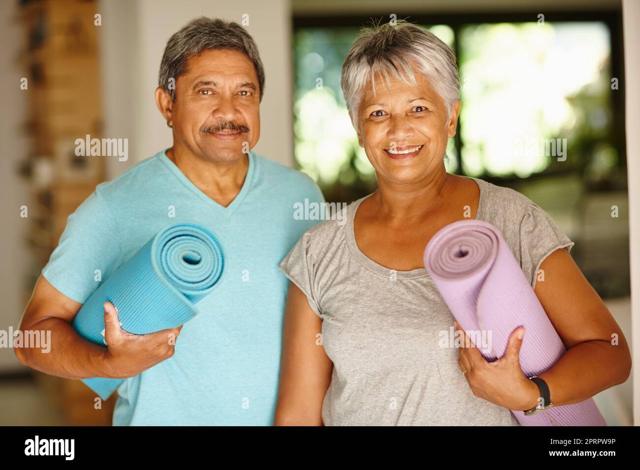 Exercise is an important part of our day. Portrait of a mature couple