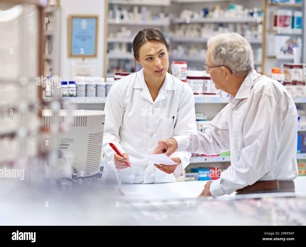 Making prescriptions a little less overwhelming. a young pharmacist