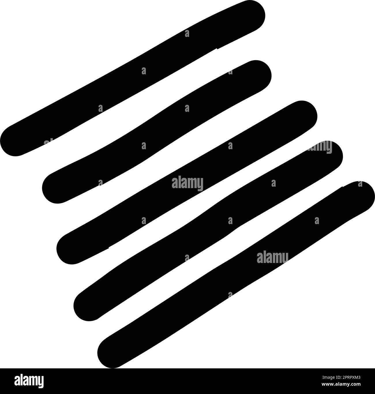 Abstract hand drawn shape doodle, vector modern and contemporary design