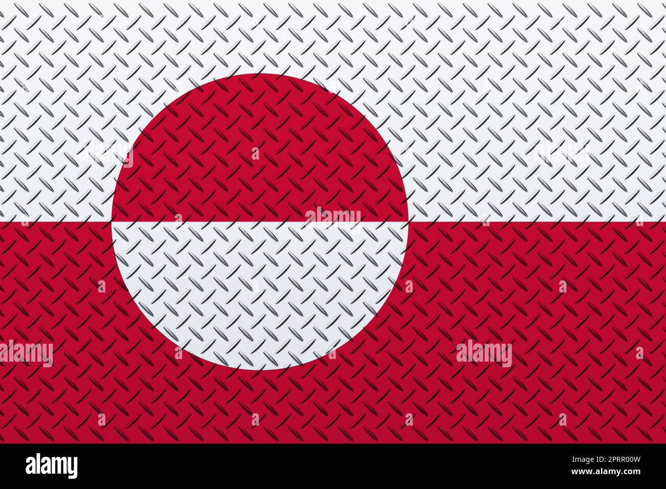 3D Flag of Greenland on a metal Stock Photo - Alamy