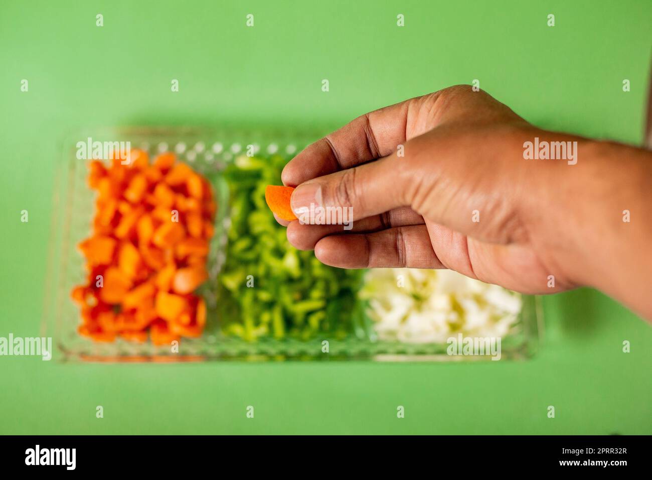 Fresh mixed vegetable . Healthy and vegetarian food style Stock Photo