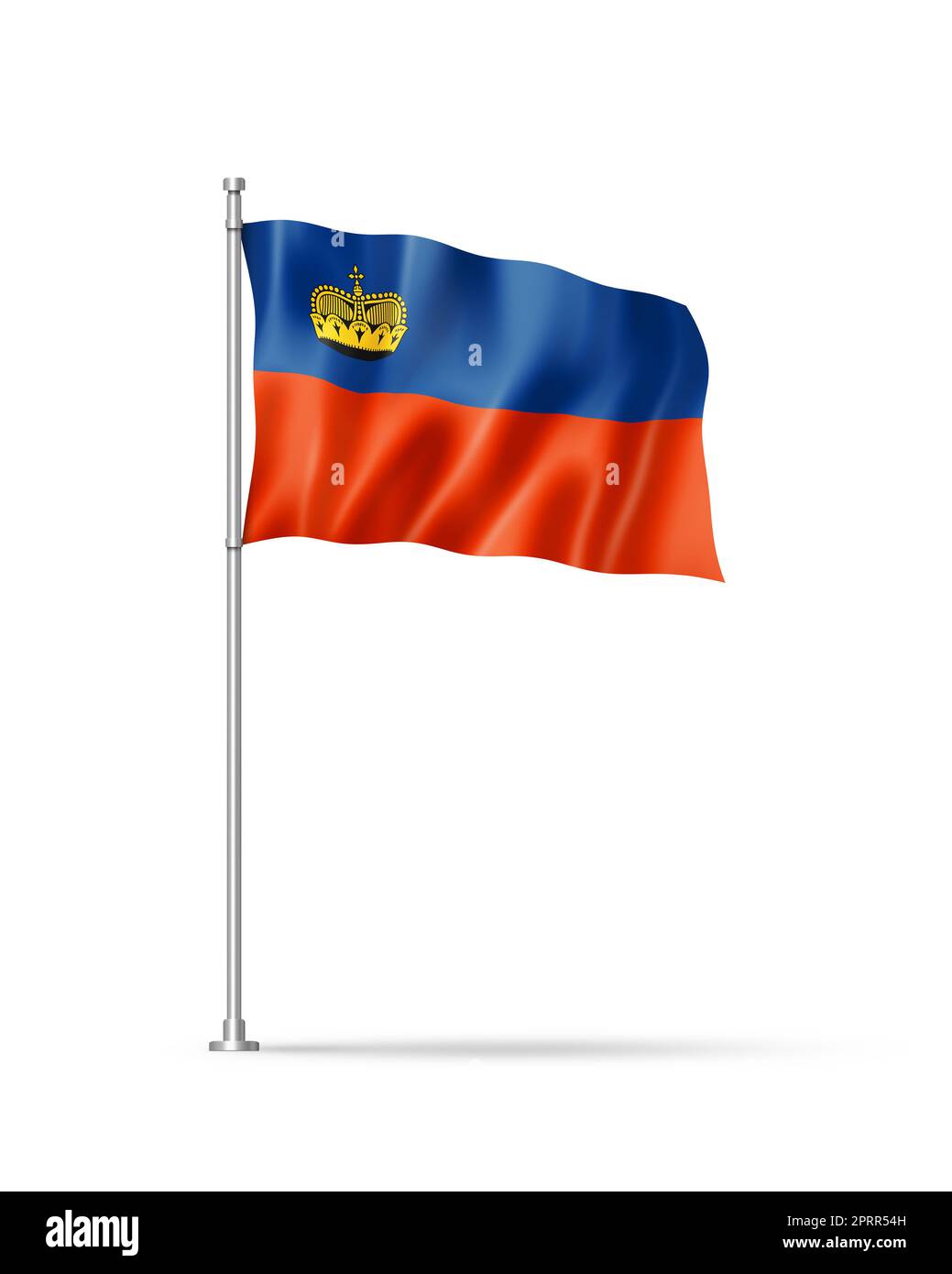 Liechtenstein flag three dimensional hi-res stock photography and ...