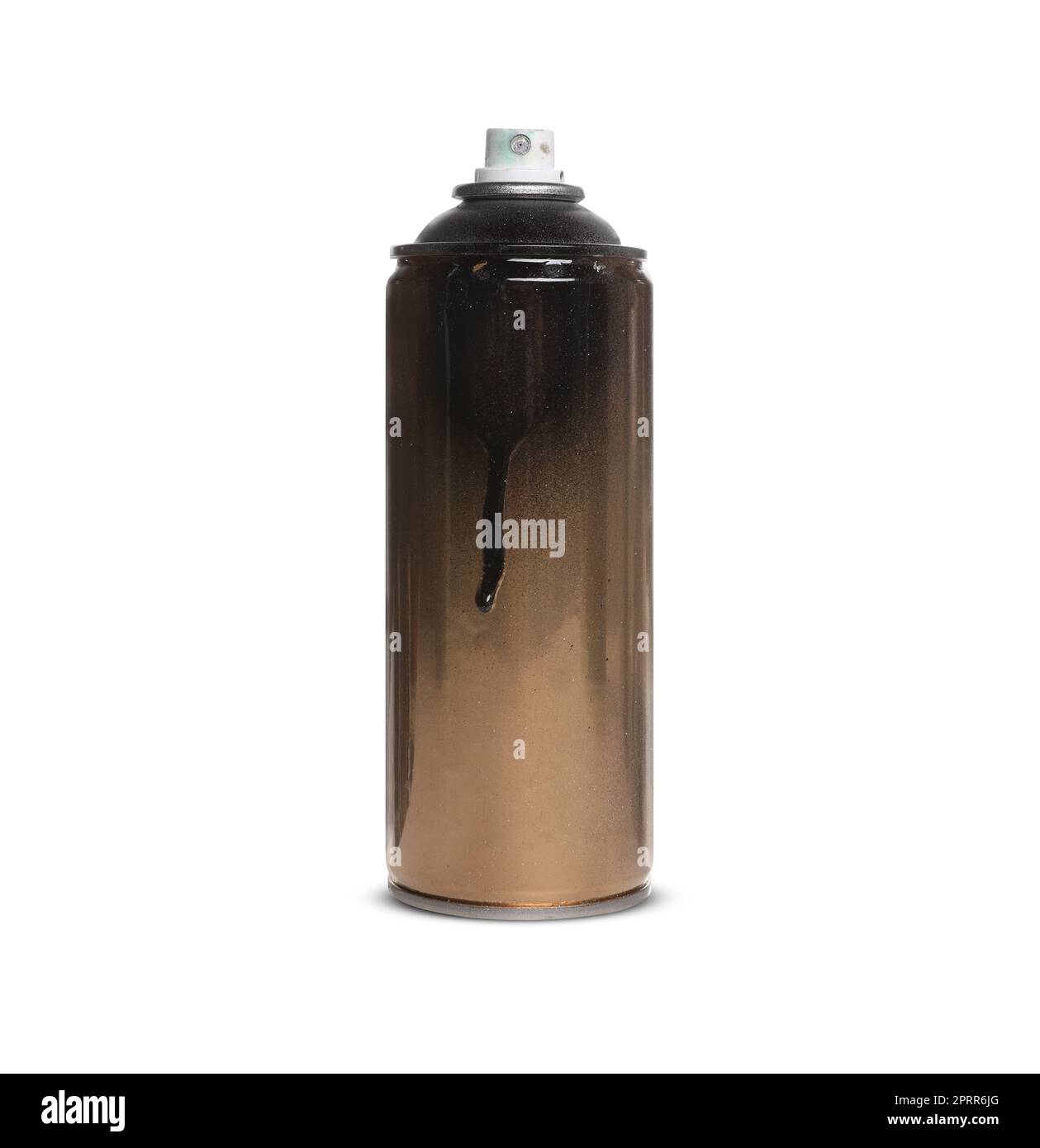 Used can of spray paint on white background Stock Photo Alamy