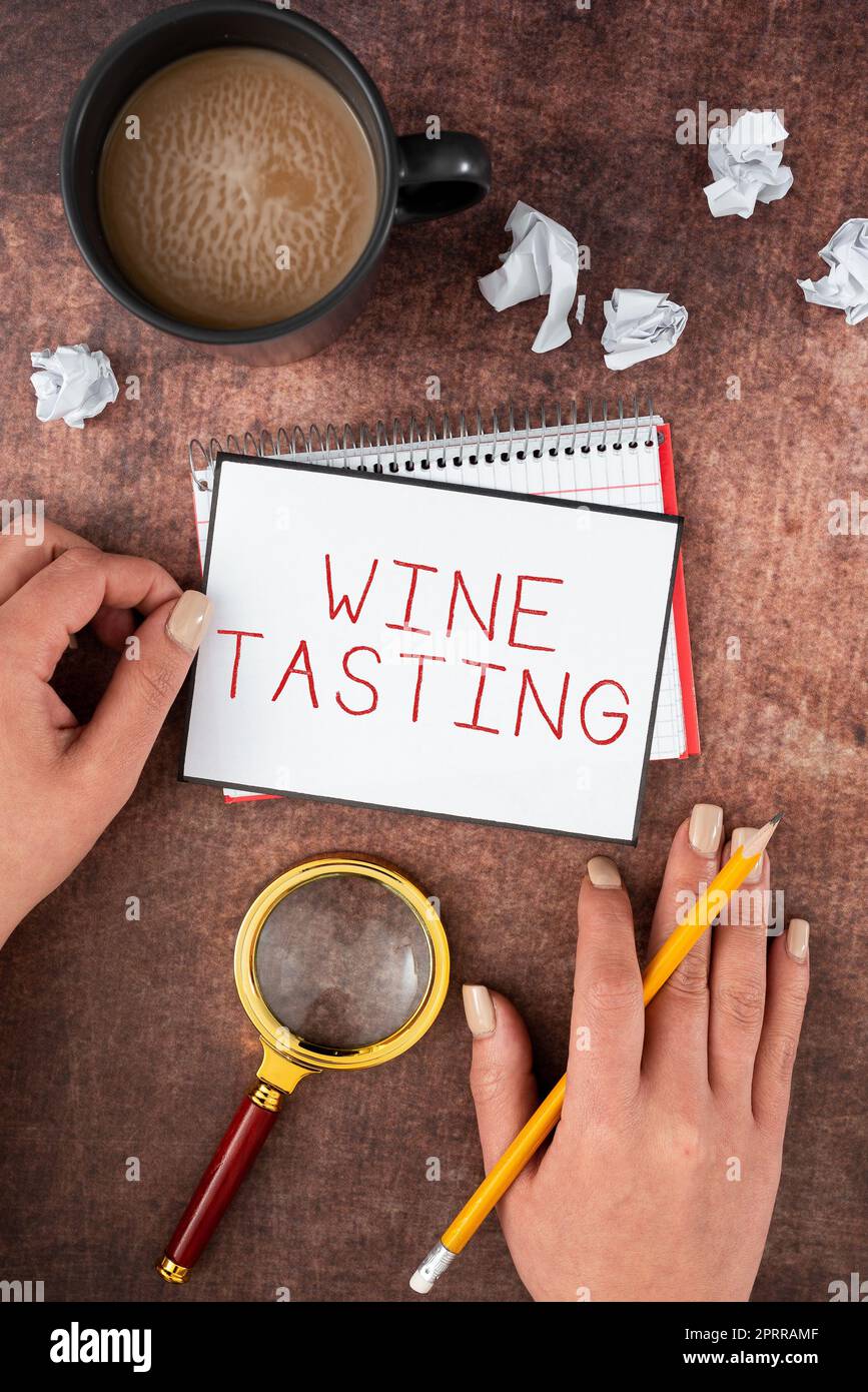 Writing displaying text Wine Tasting, Business idea Appreciation for your father love feelings