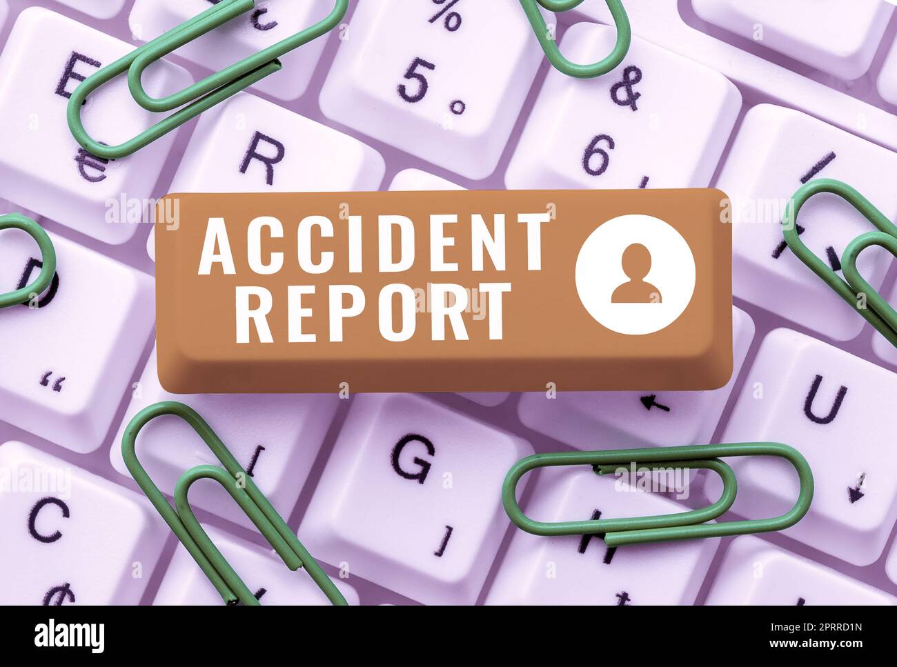 Writing displaying text Accident Report, Word Written on to attain a desired end or aim Achievement of something Abstract Typing New Antivirus Program Stock Photo