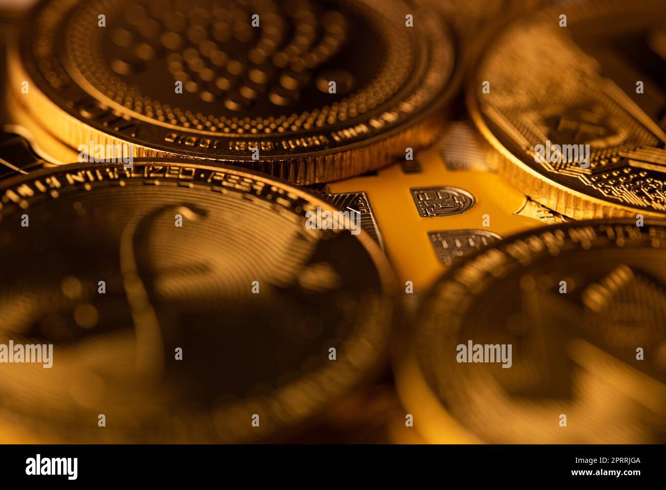 Crypto coins gold and silver hi-res stock photography and images - Alamy