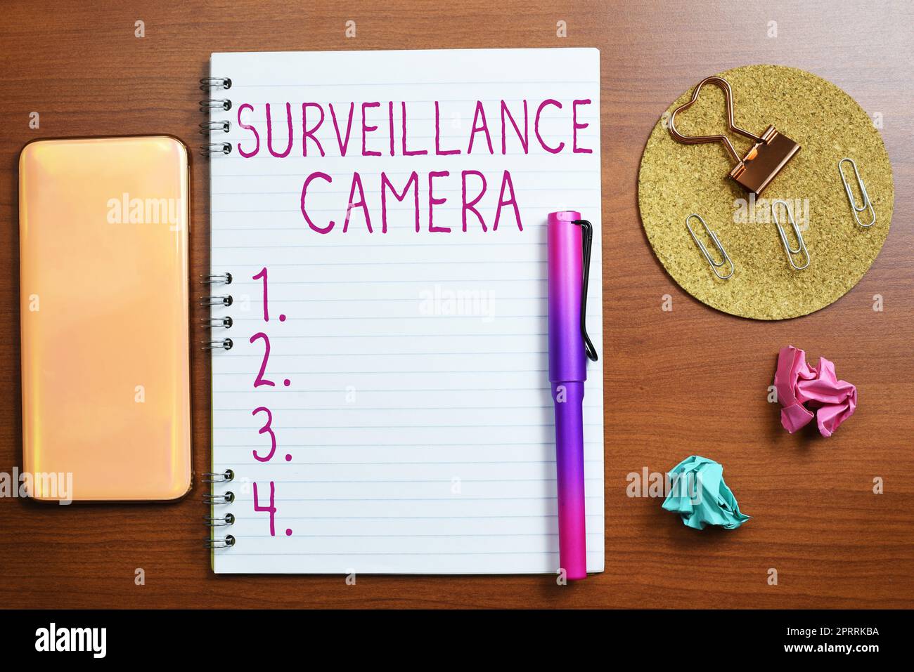 Writing displaying text Surveillance Camera. Concept meaning Closed ...