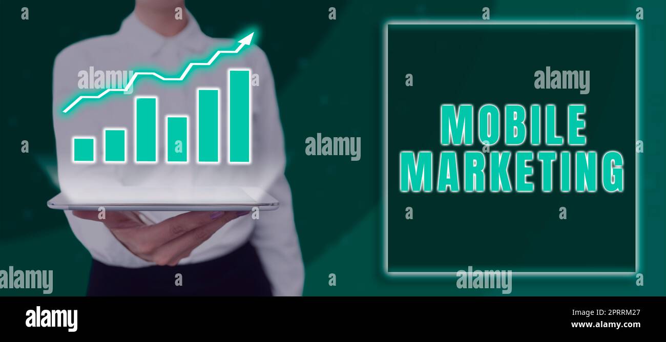 Text showing inspiration Mobile Marketingtechnique focused reaching