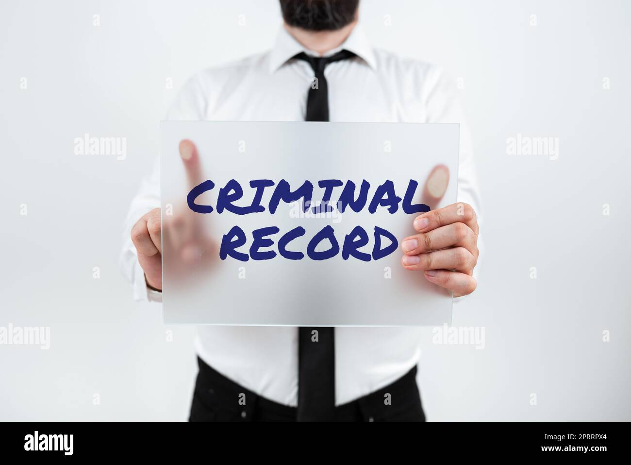 Conceptual caption Criminal Recordprofile of a person criminal history