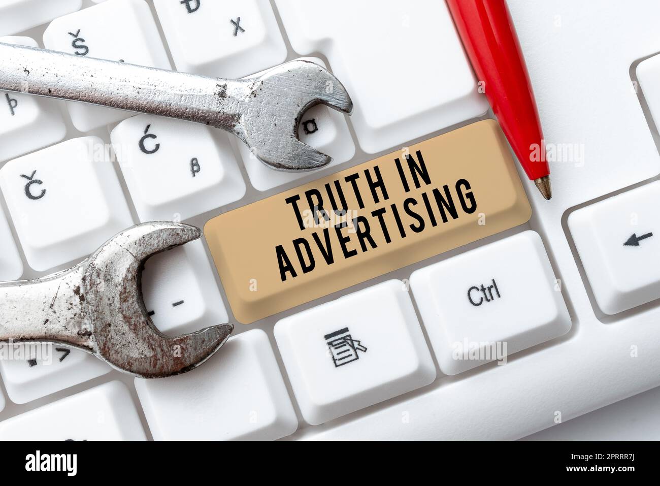 Text showing inspiration Truth In Advertising. Business concept Practice Honest Advertisement Publicity Propaganda Stock Photo