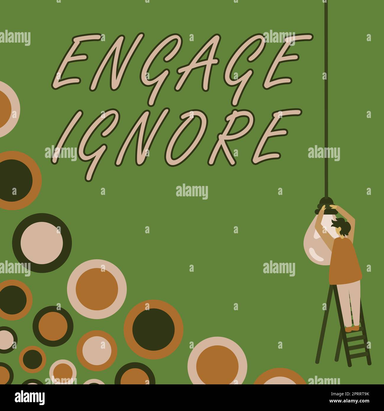 Text showing inspiration Engage Ignore, Business approach Silent