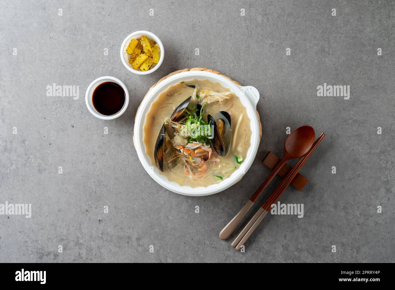 Fish Cake Soup Korean food dish Nagasaki and Spicy Seafood soup
