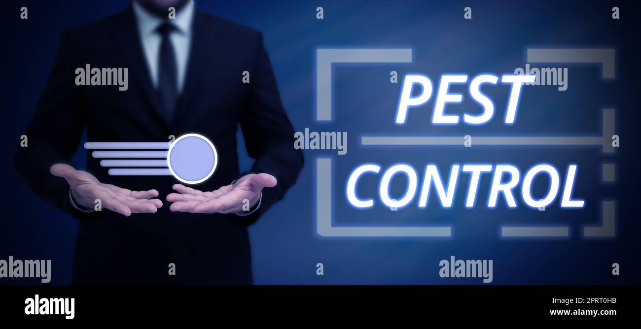 Writing displaying text Pest Control. Concept meaning Killing ...