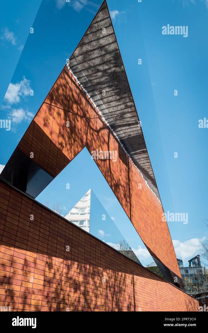 The National Holocaust Memorial of Names in Amsterdam honors the Jewish ...