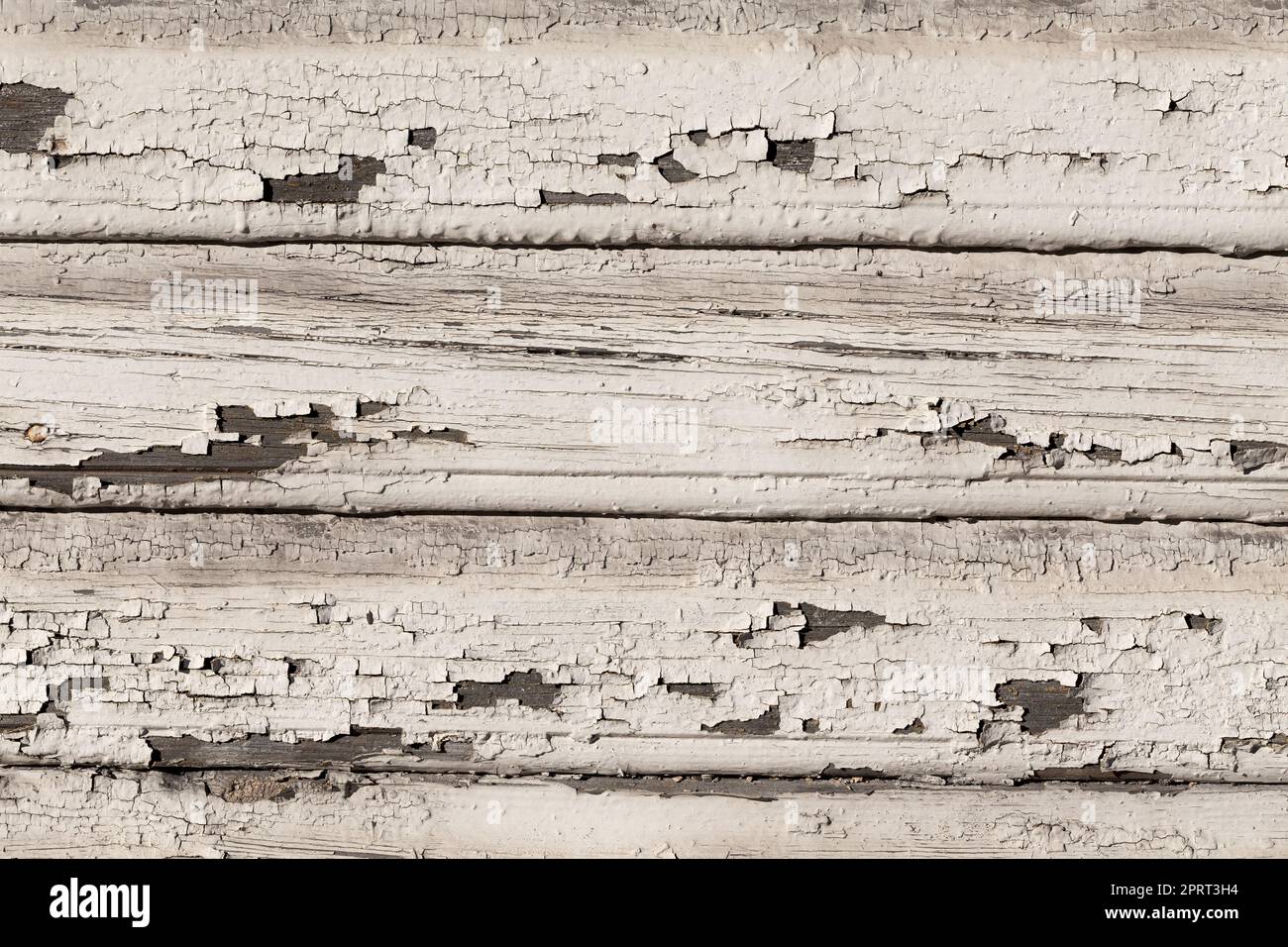 Wooden wall with white paint Stock Photo