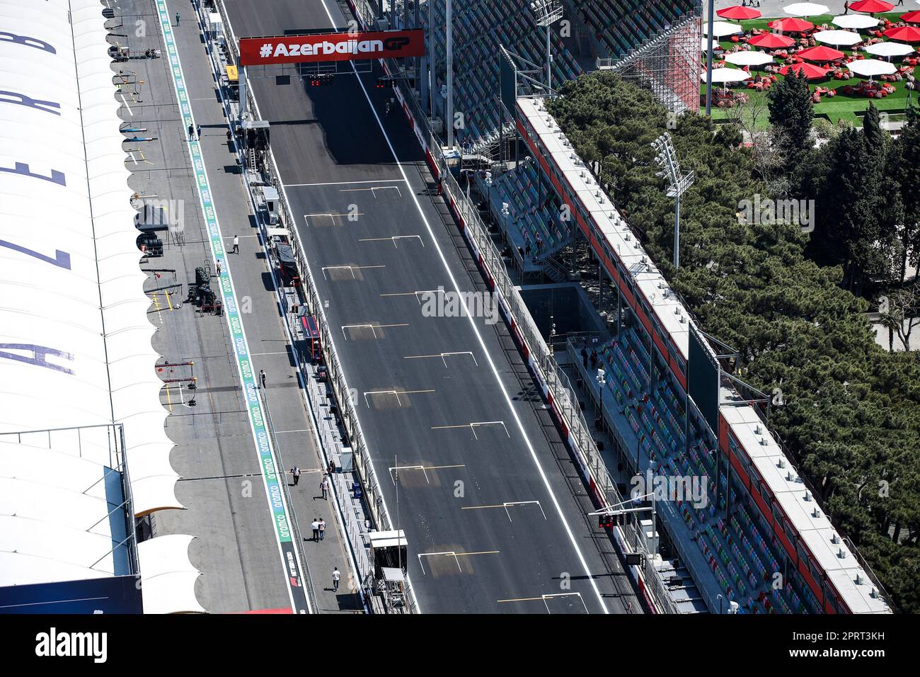 Baku, Azerbaijan 27/04/2023, Baku circuit starting grid, grille de