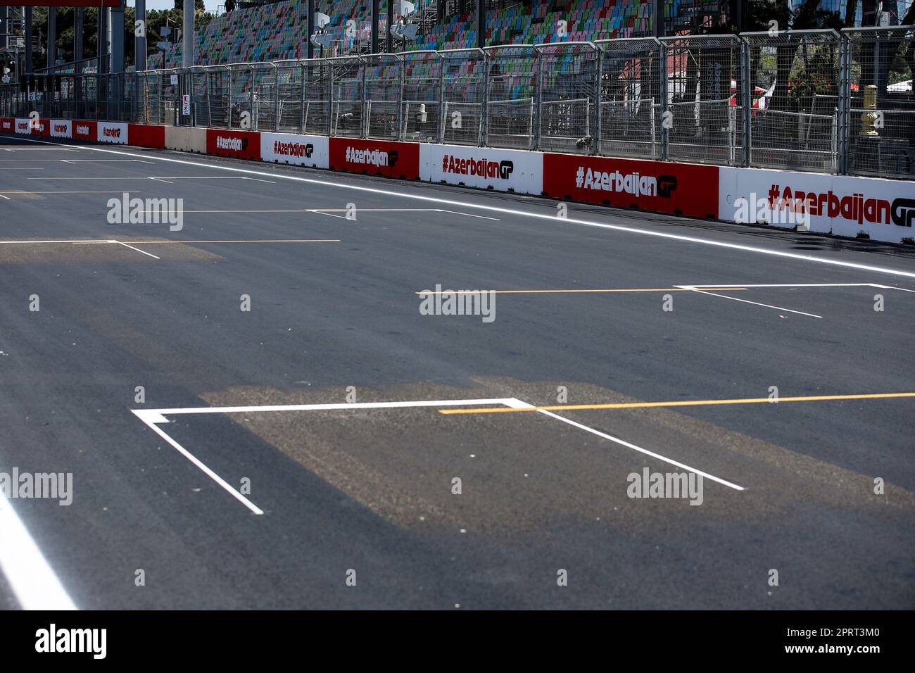 Baku, Azerbaijan 27/04/2023, Baku circuit starting grid, grille de
