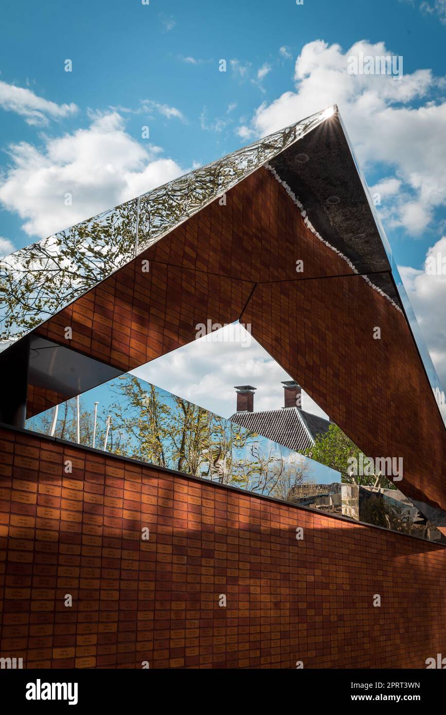 The National Holocaust Memorial of Names in Amsterdam honors the Jewish ...