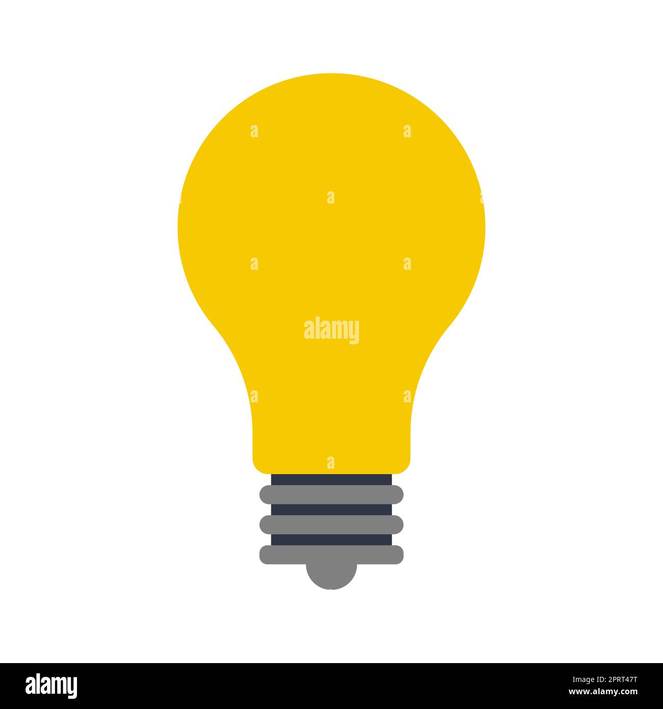 Light bulb black vector icon on white background Stock Vector Image ...