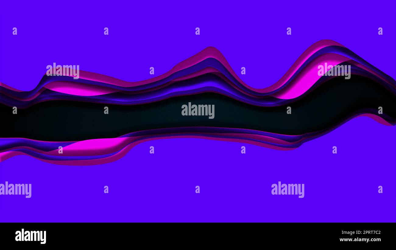 Shapes wave. Computer generated 3d render Stock Photo - Alamy