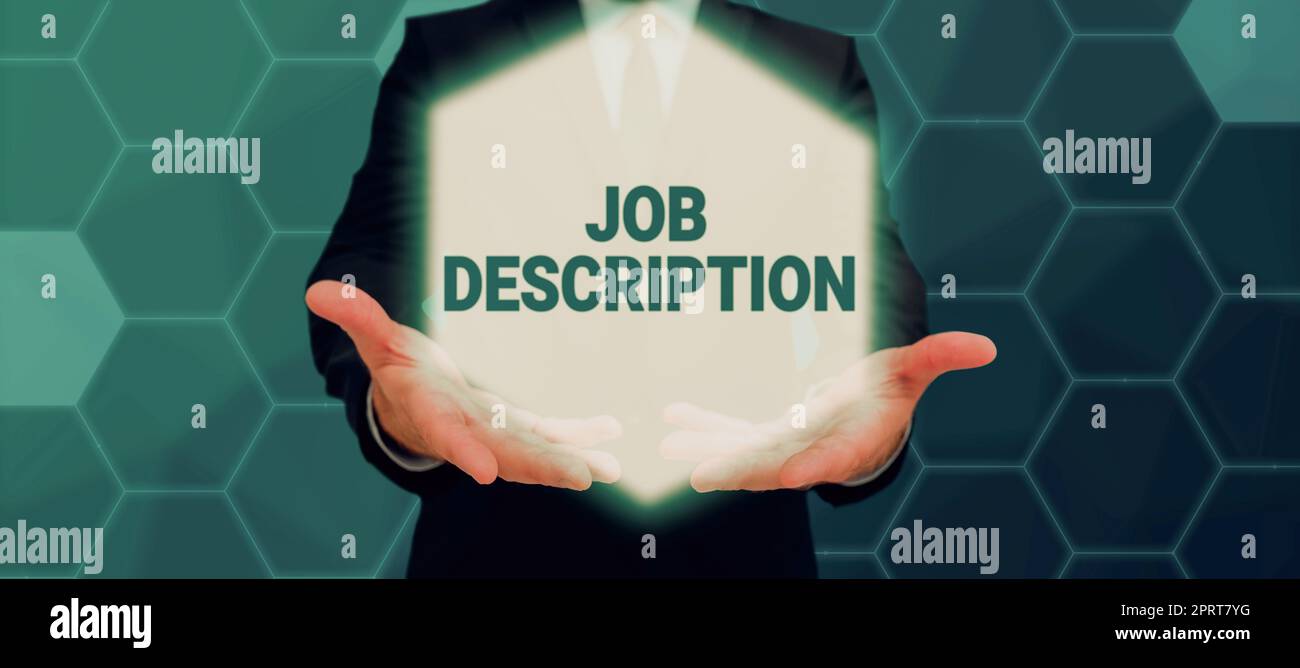 Conceptual display Job Description, Concept written narrative