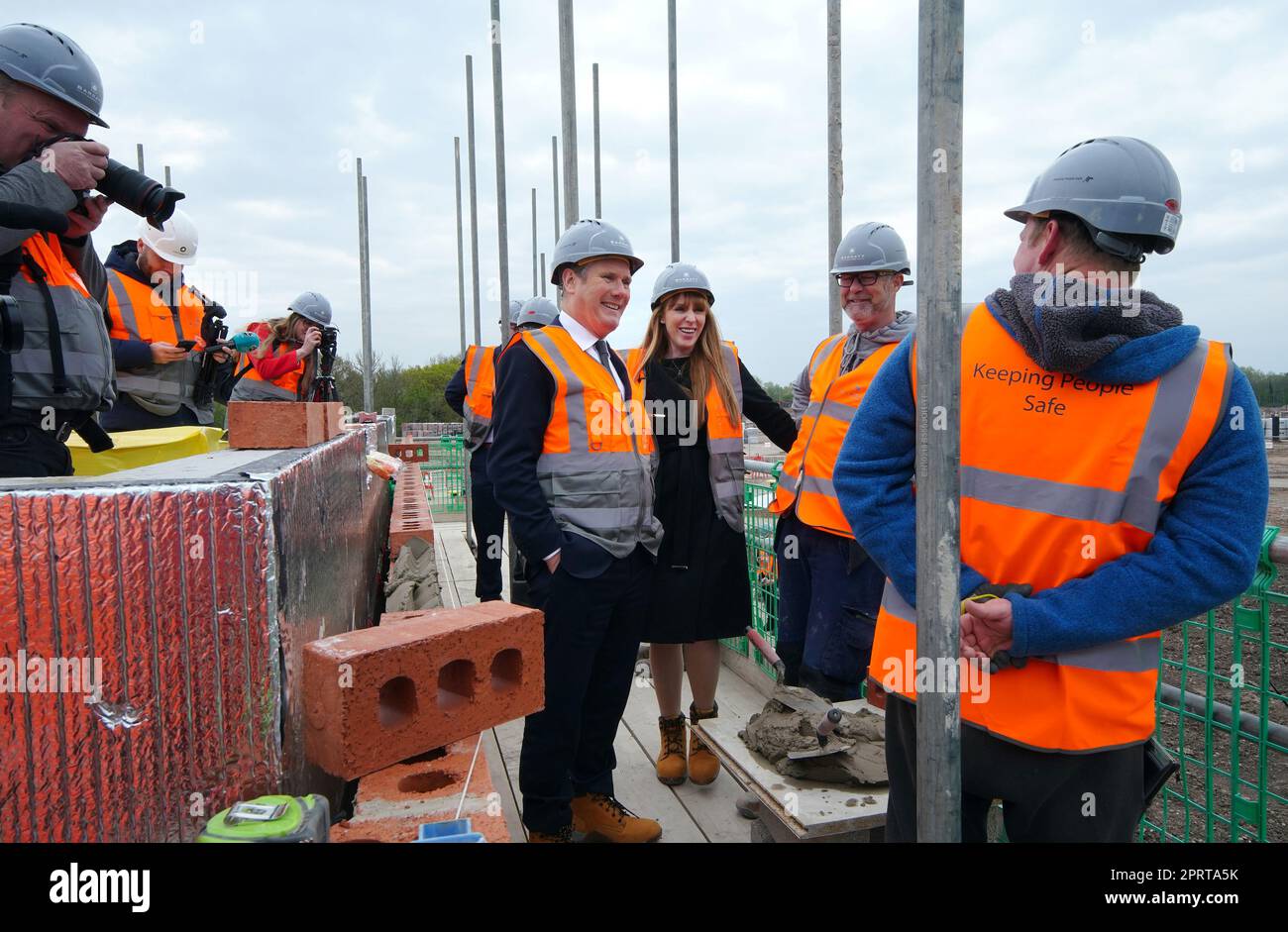 Labour leader Sir Keir Starmer and deputy leader Angela Rayner during a ...