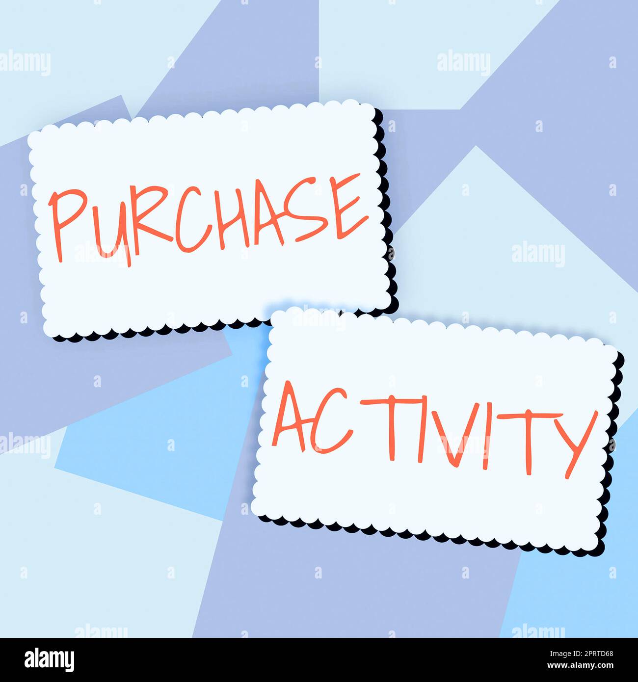 Hand writing sign Purchase ActivityAcquiring goods to achieve the goals ...