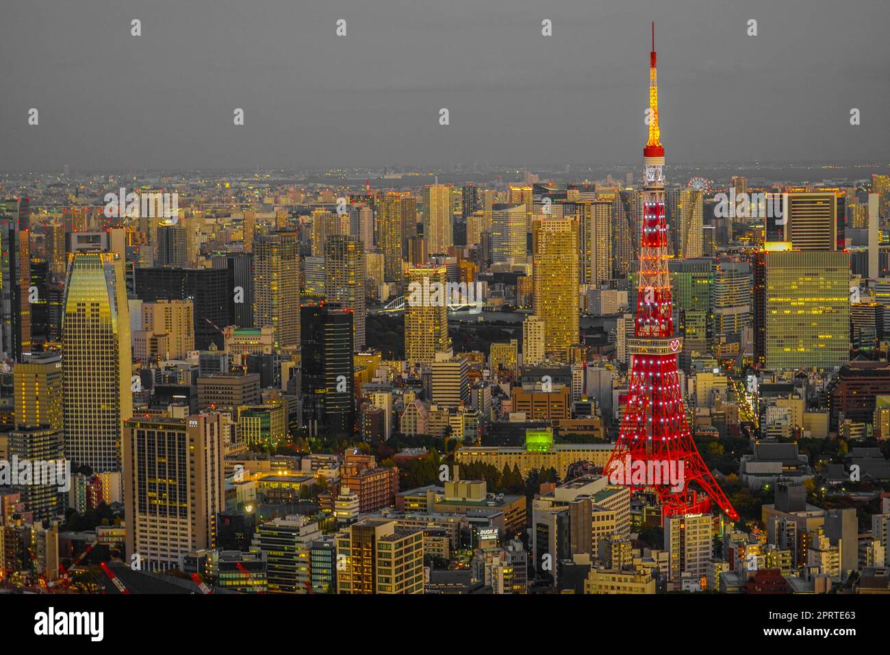 Tokyo Tower and Tokyo Tower Stock Photo