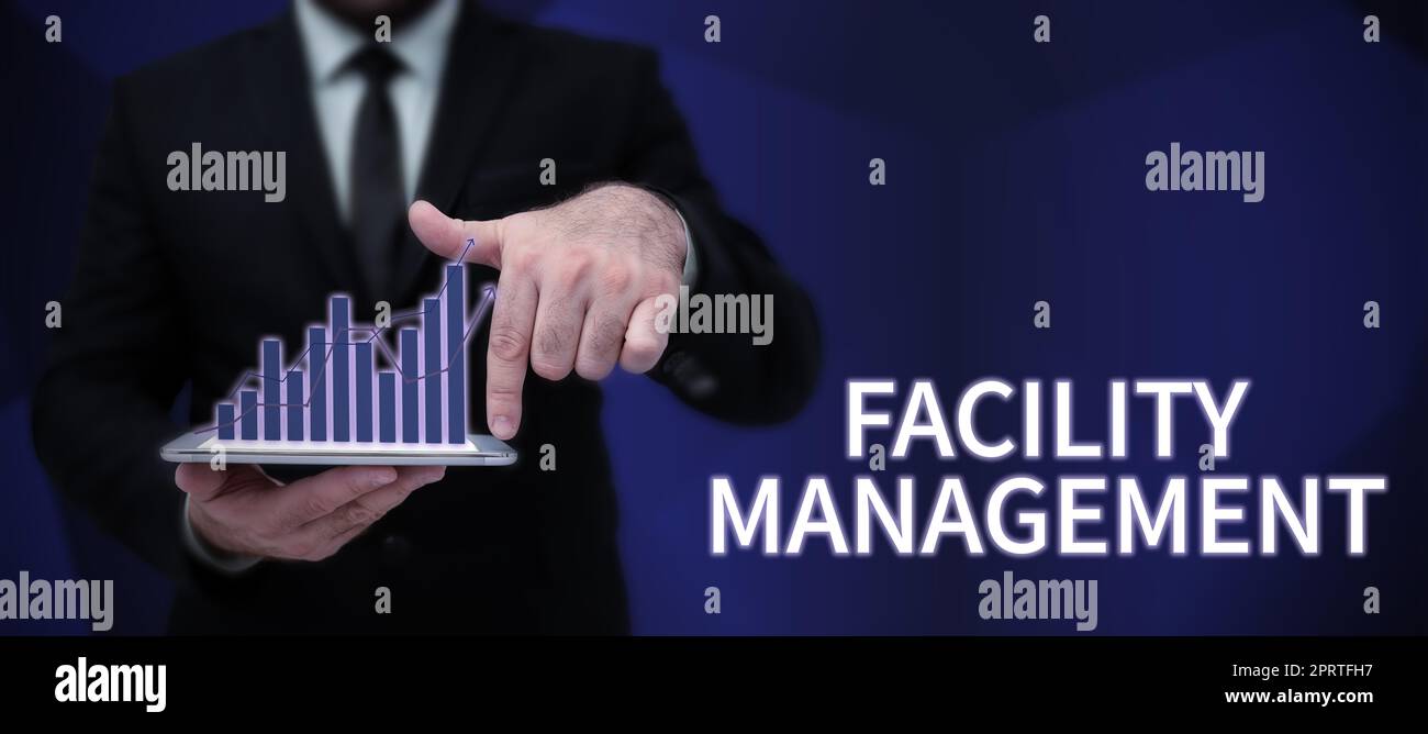 Inspiration showing sign Facility Management. Word for Multiple Function Discipline Environmental Maintenance Stock Photo