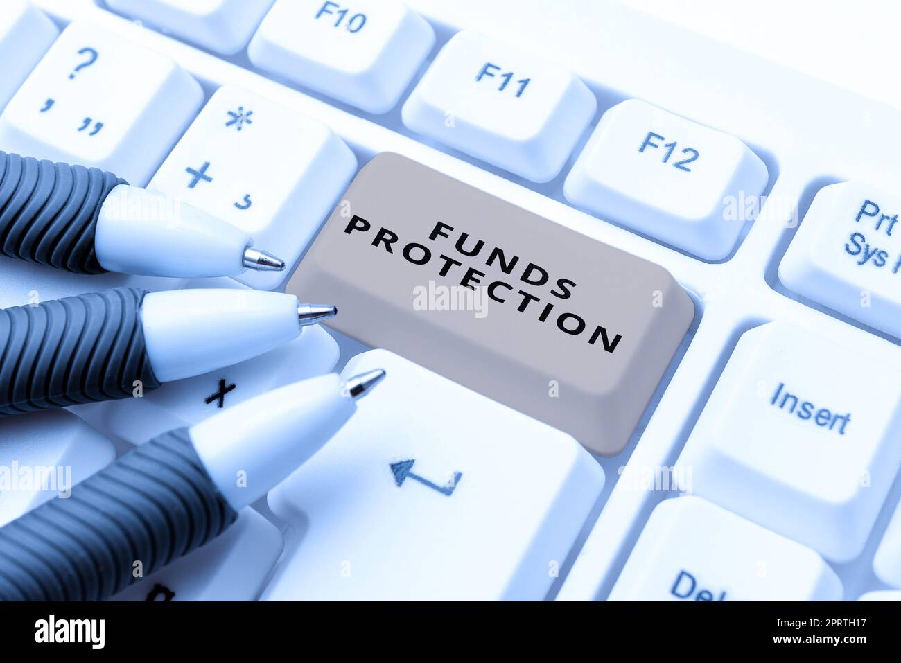 Conceptual caption Funds Protection promises return portion initial investment to investor. Concept meaning promises return portion initial investment to investor. Stock Photo