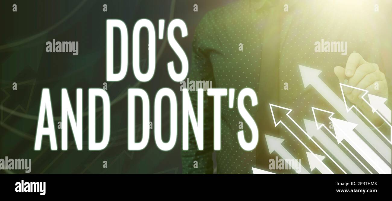 Conceptual caption Do s is And Don t notsTechnologically complication