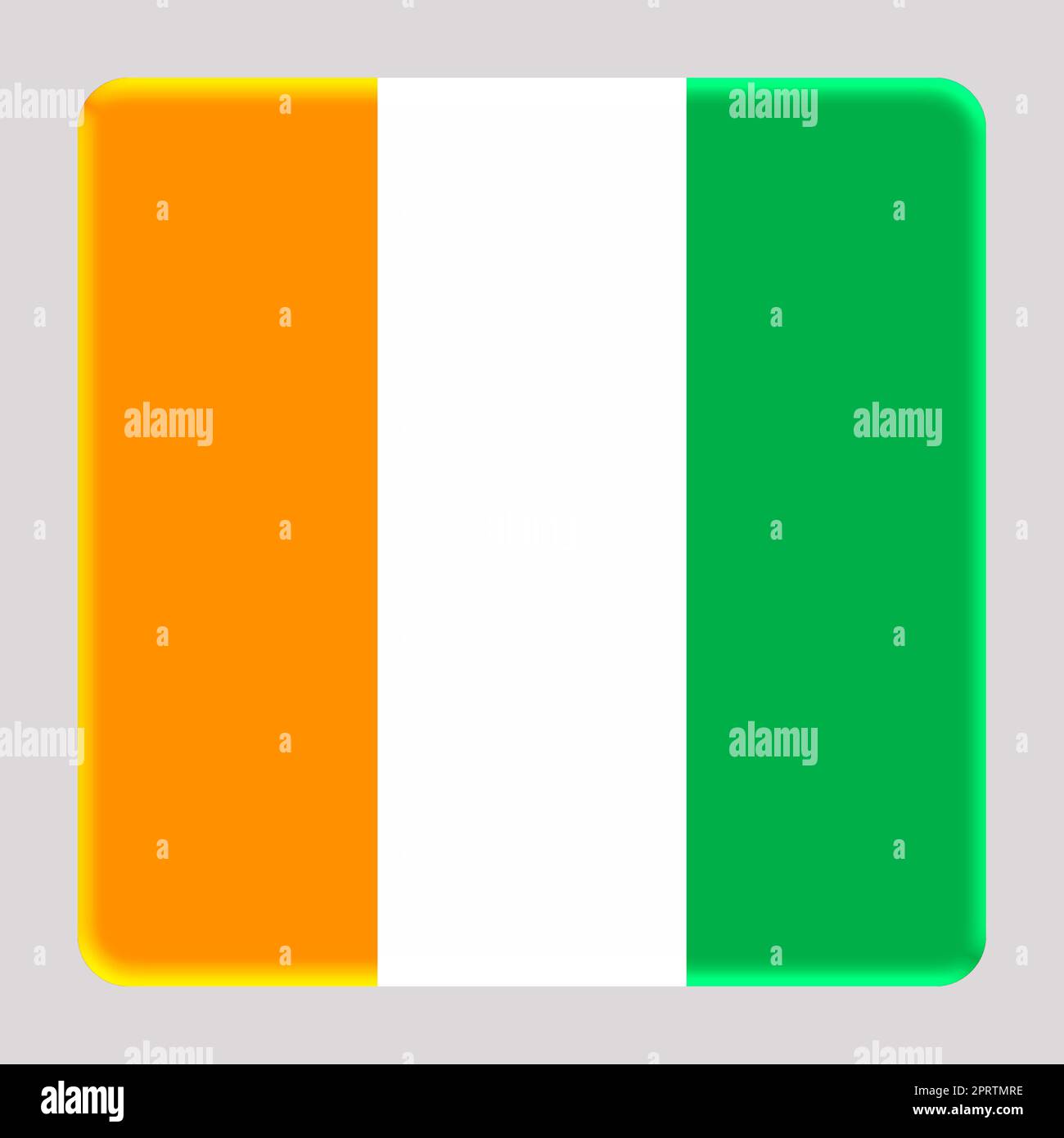 3D Flag of Ivory Coast on a avatar square background Stock Photo - Alamy
