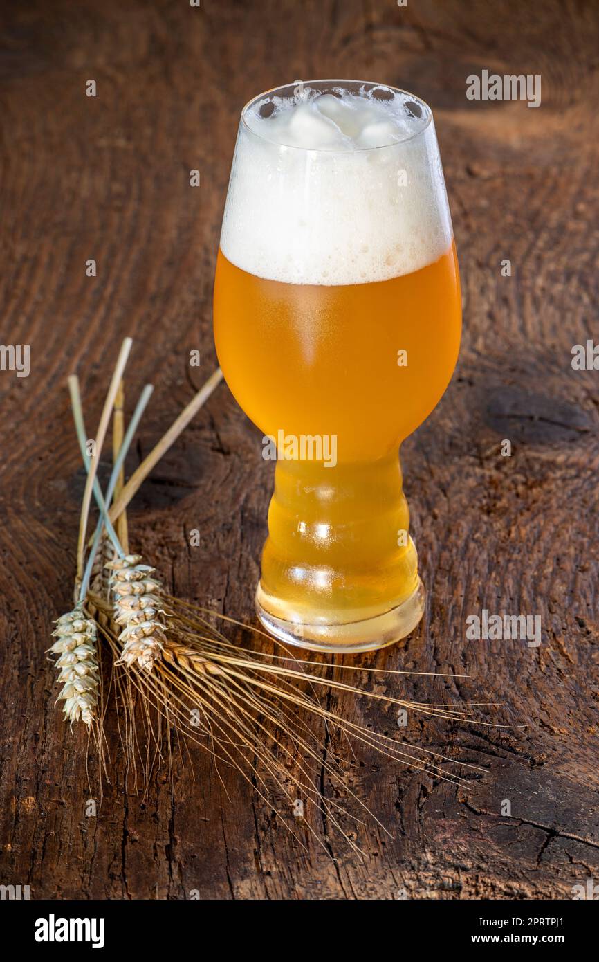 ipa in a glass Stock Photo