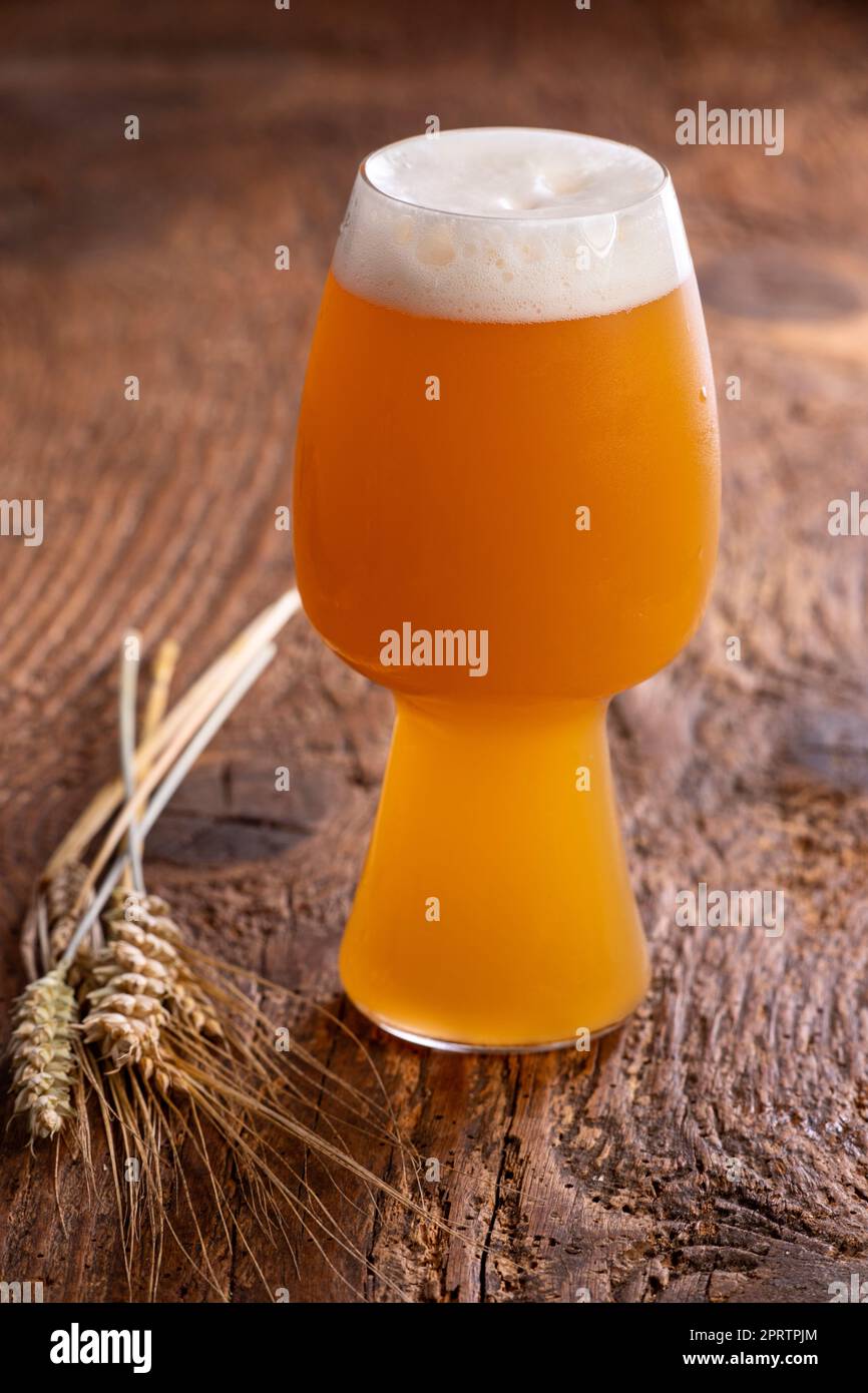 ipa in a glass Stock Photo