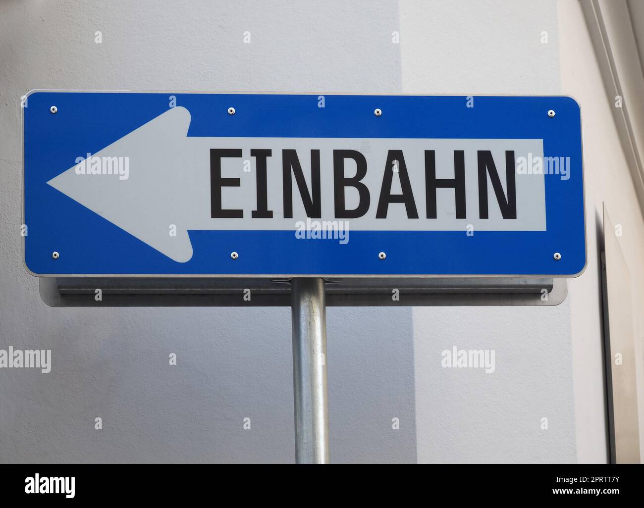 German sign for one way einbahn hi-res stock photography and images - Alamy
