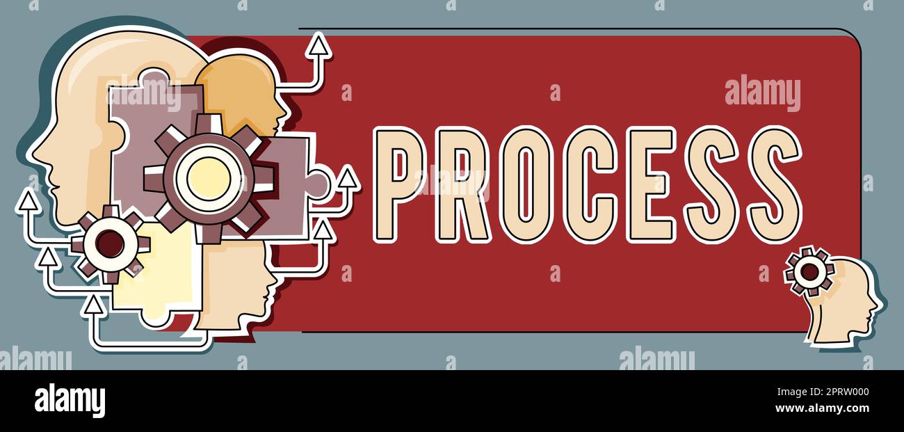 Interdependent Processes Image Writing displaying text Process, Internet Concept series of progressive ...