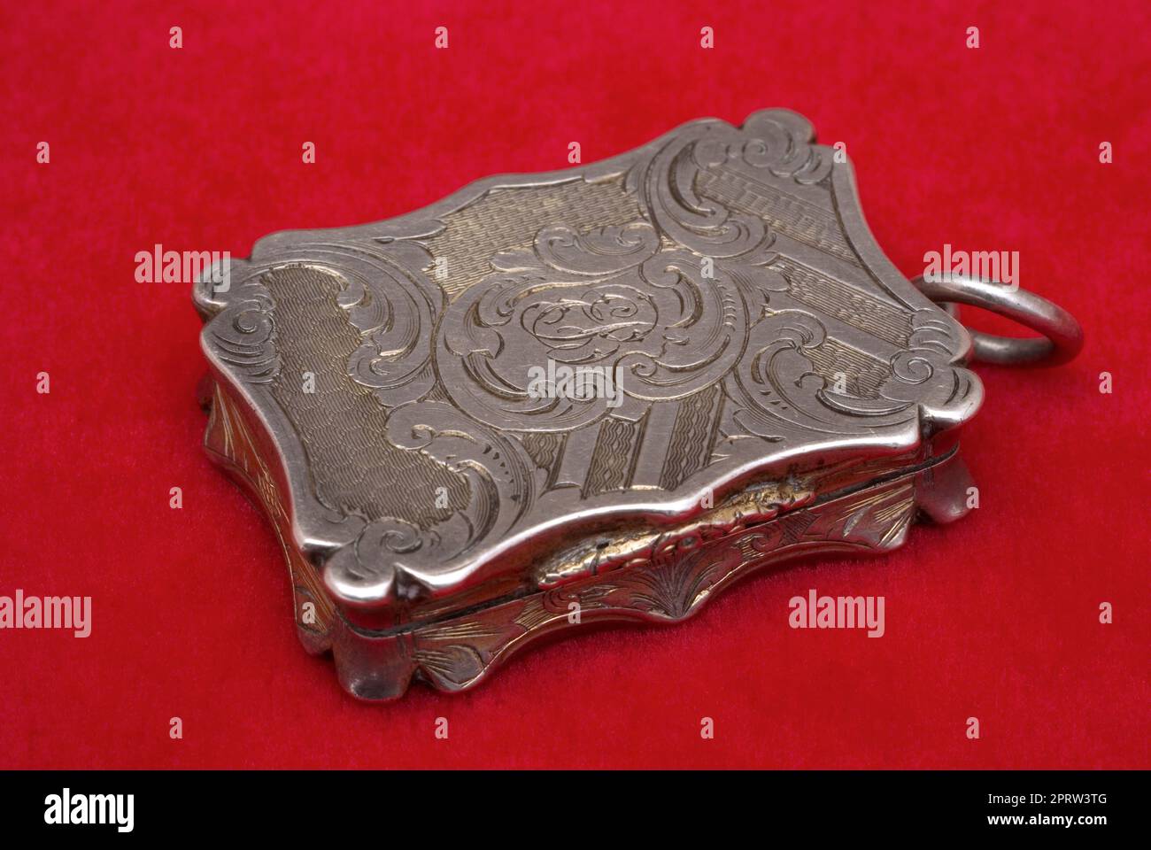 Victorian Silver Vinaigrette Stock Photo Alamy