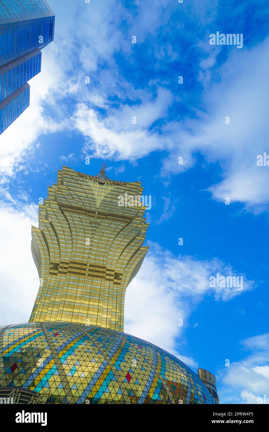 Macau Special Administrative Region of Lisboa and the blue sky Stock Photo