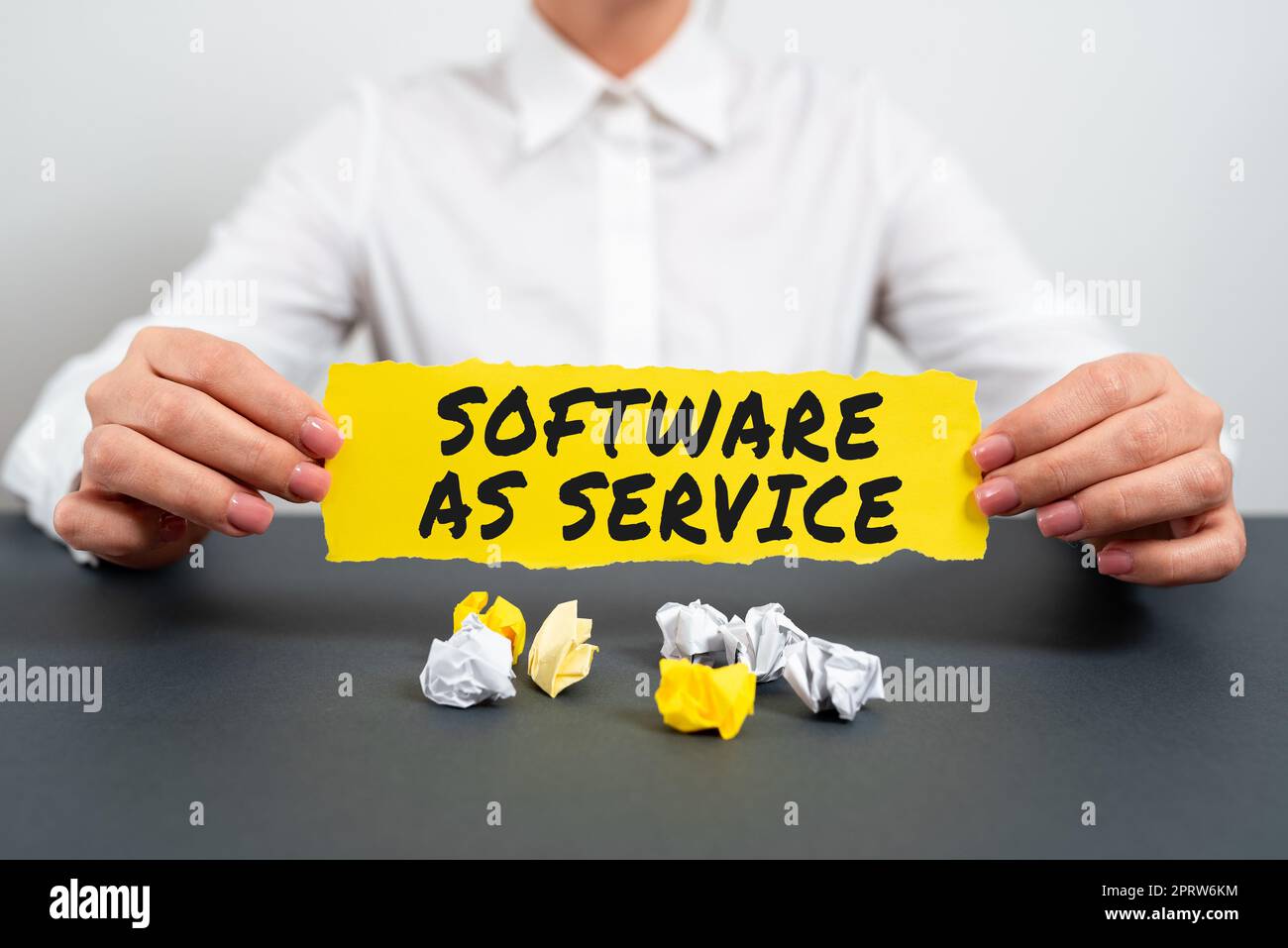 Text sign showing Software As Service. Business showcase On Demand ...