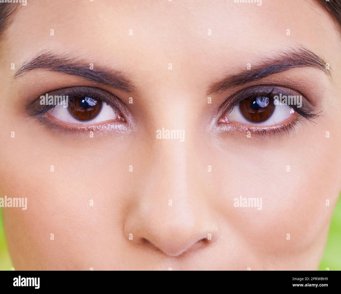 Naturally beautiful. Closeup studio shot of a beautiful young womans face. Stock Photo