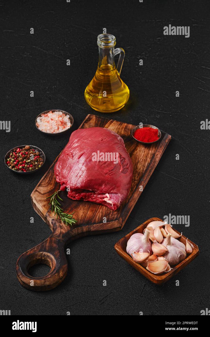 Raw beef shoulder boneless meat Stock Photo Alamy