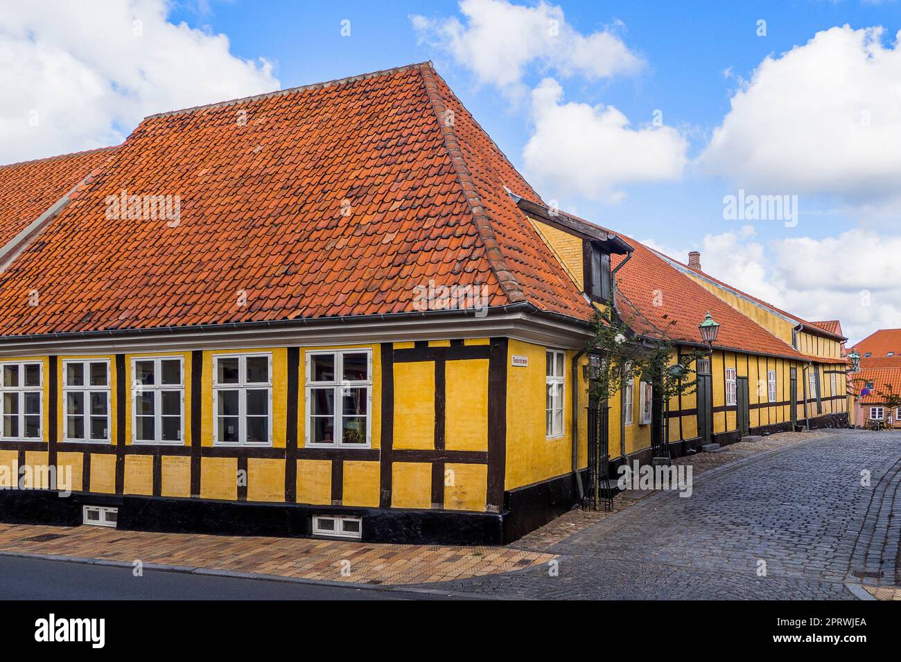 Denmark, Bornholm Swedenhouses in Rønne Stock Photo Alamy