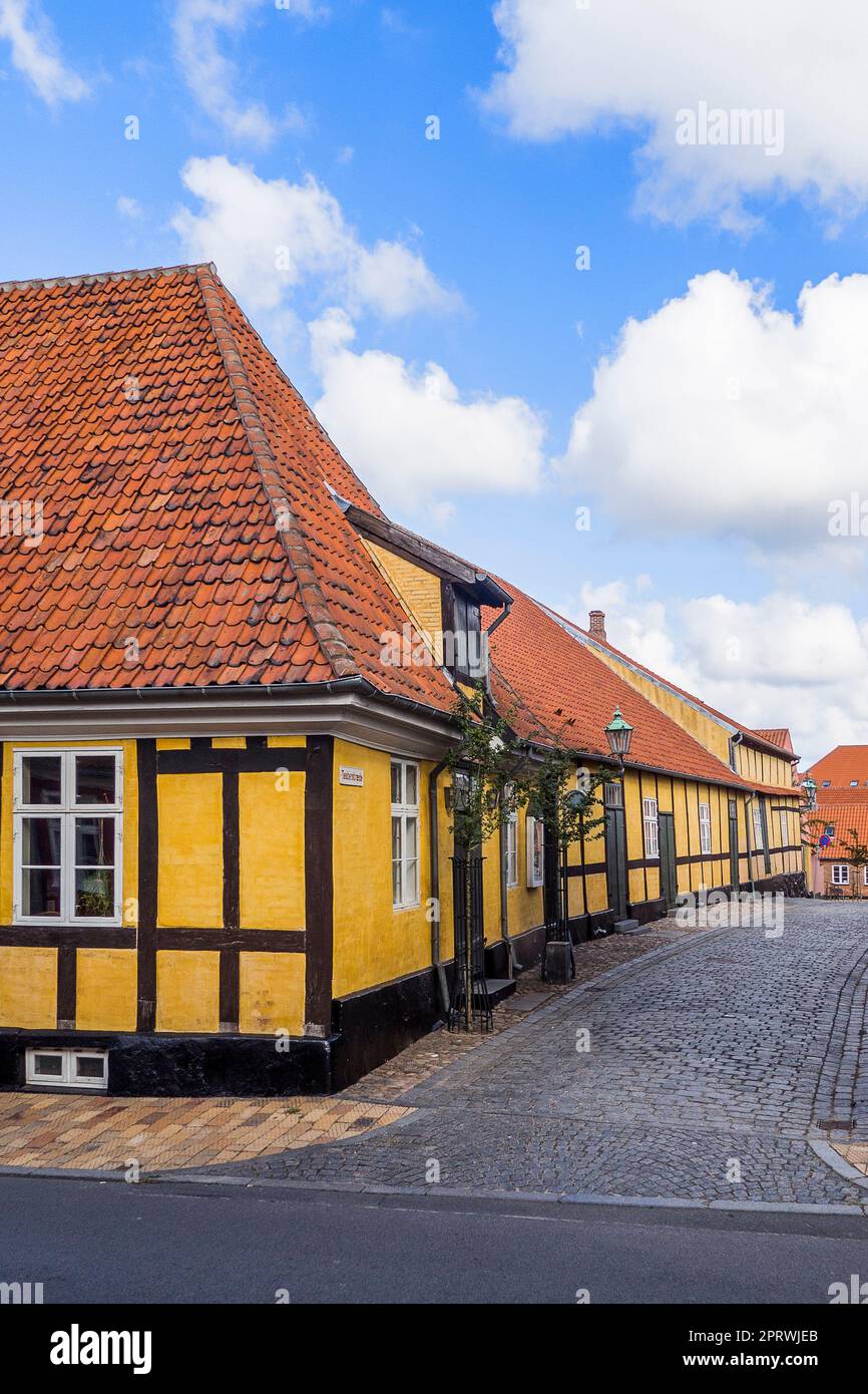 Denmark, Bornholm - Swedenhouses in Rønne Stock Photo - Alamy