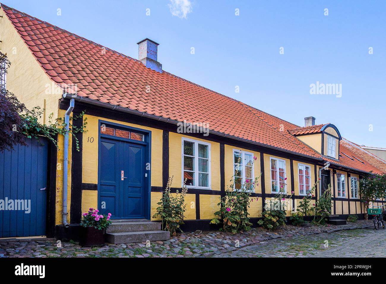 Denmark, Bornholm Swedenhouses in Rønne Stock Photo Alamy
